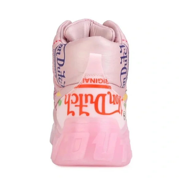 Von Dutch Pink High-Top Sneakers - Picture 5 of 8